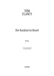 Cover of: Der Kardinal im Kreml by Tom Clancy
