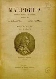 Cover of: Malpighia by O. Penzig