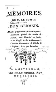 Mémoires de M. le comte de St. Germain .. by Saint-Germain, Claude-Louis comte de