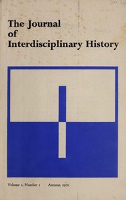 The Journal of interdisciplinary history by Massachusetts Institute of Technology. School of Humanities and Social Science