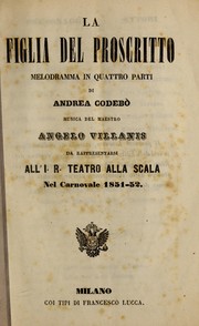 Cover of: La figlia del proscritto by Angelo Villanis