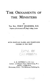 Cover of: The ornaments of the ministers by 