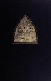 Cover of: Cavender's house by Edwin Arlington Robinson