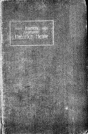 Cover of: Heinrich Heine by Bartels, Adolf