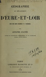 Cover of: Géographie du département d'Eure-et-Loir.