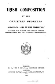 Irish composition by Christian Brothers.