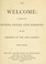 Cover of: Welcome