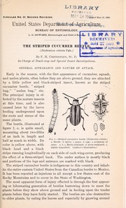 Cover of: The striped cucumber beetle (Diabrotica vittata Fab.)