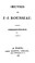 Cover of: Oeuvres de J.J. Rousseau