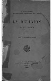 Cover of: La religión en el idioma: ensayo paremiológico.