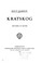 Cover of: Kratskog: historier og skitser