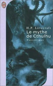 Cover of: Le mythe de cthulhu by H.P. Lovecraft