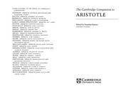 Cover of: The Cambridge companion to Aristotle by edited by Jonathan Barnes.