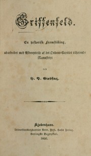 Cover of: Griffenfeld by Hans Peter Giessing