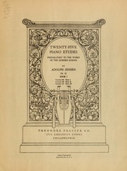 Cover of: Twenty-five pianoforte etudes: preparatory to works of the modern school, op. 32