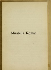 Cover of: Mirabilia Romae by Rudolf Ehwald