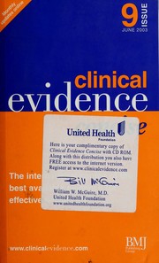 Cover of: Clinical evidence concise by American College of Physicians--American Society of Internal Medicine