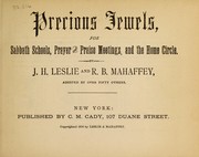 Cover of: Precious jewels by J. H. Leslie