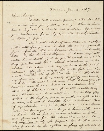 [Letter to] Dear George by William Lloyd Garrison