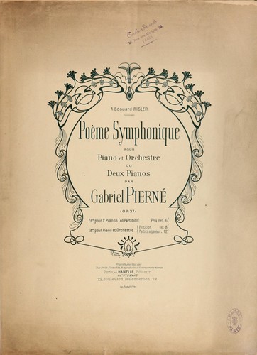 Poème symphonique by Gabriel Pierné