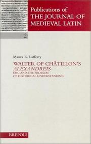 Cover of: Walter of Châtillon's Alexandreis: epic and the problem of historical understanding