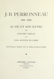 J. B. Perronneau (1715-1783) by Le andre Vaillat
