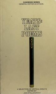 Cover of: Yeats: Last poems by Jon Stallworthy