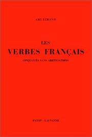 Cover of: Les verbes français