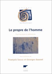 Cover of: Le Propre de l'homme