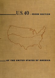 Cover of: U.S. 40; cross section of the United States of America.