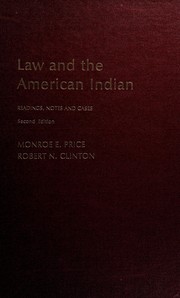 Cover of: Law and the American Indian: readings, notes, and cases