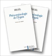 Cover of: Phénoménologie de l'esprit (2 volumes)