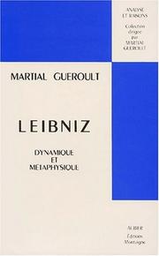 Cover of: Leibniz, dynamique et métaphysique