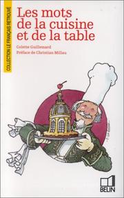 Cover of: Les mots de la cuisine et de la table