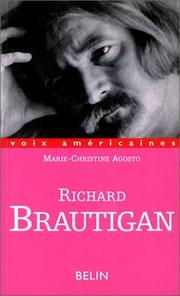 Cover of: Richard Brautigan by Marie-Christine Agosto
