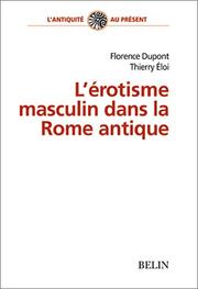 Cover of: L'érotisme masculin dans la Rome antique