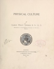Cover of: Physical culture