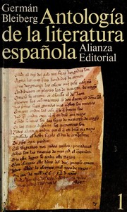 Cover of: Antología de la literatura española