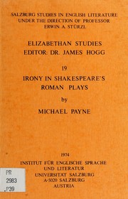 Cover of: Irony in Shakespeare's Roman plays.