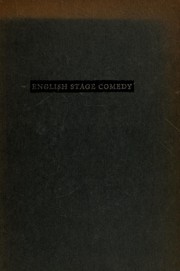 Cover of: English stage comedy. by William K. Wimsatt