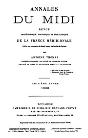Cover of: Annales du Midi