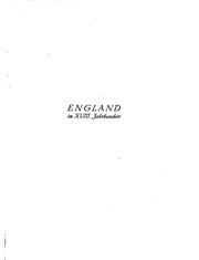 Cover of: England im achtzehnten Jahrhundert