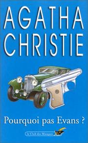 Cover of: Pourquoi Pas Evans? by Agatha Christie, Agatha Christie