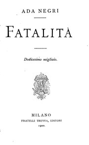 Cover of: Fatalitá. by Negri, Ada