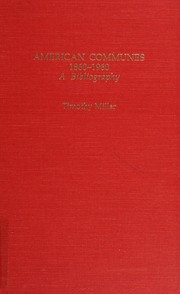 Cover of: American communes, 1860-1960: a bibliography