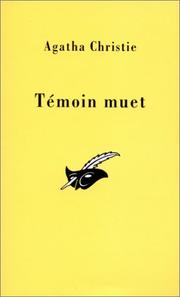 Cover of: Témoin muet by Agatha Christie, Agatha Christie