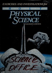 Cover of: Exercises and Investigations for Holt Physical Science (Teacher's Edition)