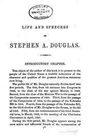 Cover of: Life of Stephen A. Douglas, United States senator from Illinois.