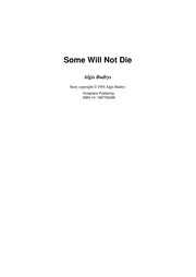 Cover of: Some will not die