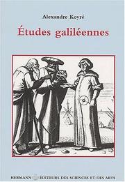 Cover of: Etudes galileennes